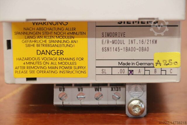 Модуль E/R Simodrive 611 Siemens Mikron 6SN1145-1BAOO-OBAO UME 600