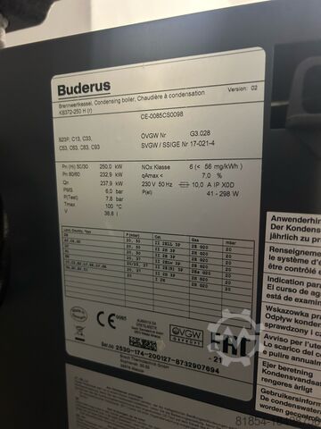 Конденсационный котел Buderus KB 372-250kw Buderus KB 372-250kw Brennwertkessel Buderus KB 372-250kw Brennwertkessel
