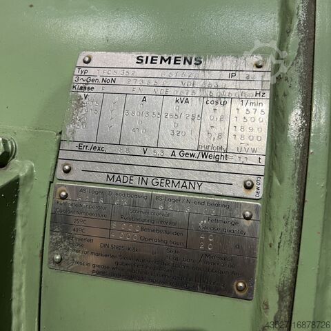 Генераторная установка MAN + SIEMENS Stromerzeuger 10 Zylinder