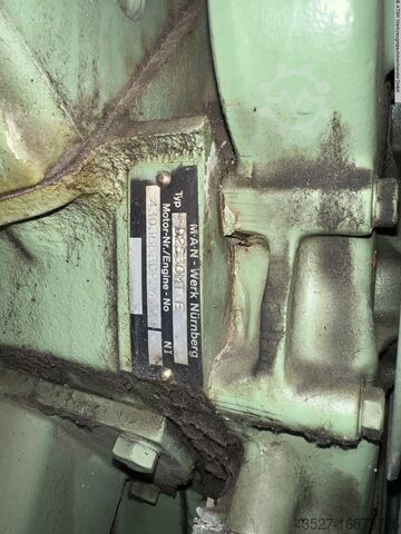 Генераторная установка MAN + SIEMENS Stromerzeuger 10 Zylinder