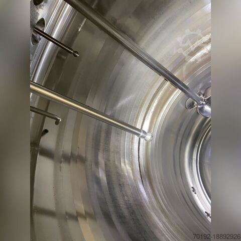 Бак-агитатор объемом 6000 литров с подогревом/охлаждением, изготовленный из V4A, с пропеллерной меша  