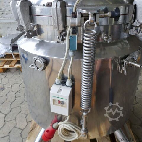 Нагреваемый/охлаждаемый сосуд объемом 259 литров из V4A с пропеллерной мешалкой  