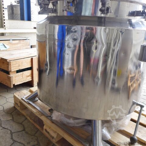 Нагреваемый/охлаждаемый сосуд объемом 259 литров из V4A с пропеллерной мешалкой  