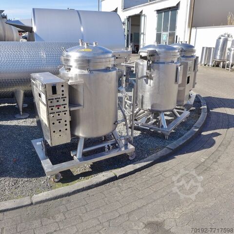 Нагреваемый/охлаждаемый сосуд под давлением объемом 313 литров, изготовленный из V4A  