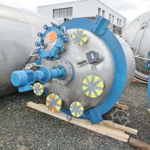 Нагреваемый/охлаждаемый сосуд высокого давления объемом 2500 литров, изготовленный из V4A  