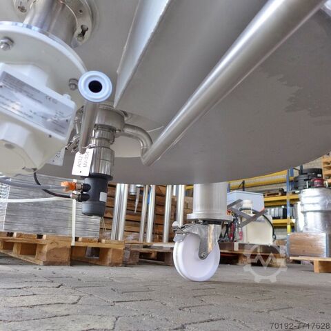 Нагреваемый/охлаждаемый фармацевтический сосуд под давлением объемом 1000 литров из V4A с магнитной   