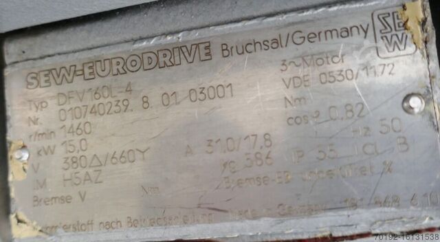 Нагреваемый/охлаждаемый технологический сосуд Becomix объемом 2911 литров из V4A с якорной мешалкой  