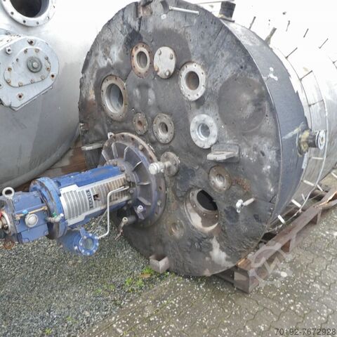 Нагреваемый/охлаждаемый сосуд высокого давления объемом 3500 литров, изготовленный из V2A  