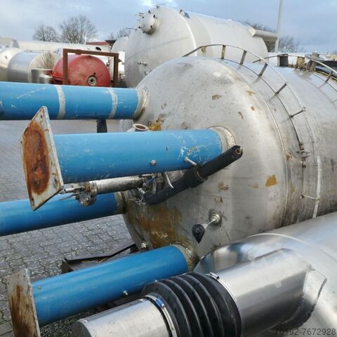 Нагреваемый/охлаждаемый сосуд высокого давления объемом 3500 литров, изготовленный из V2A  