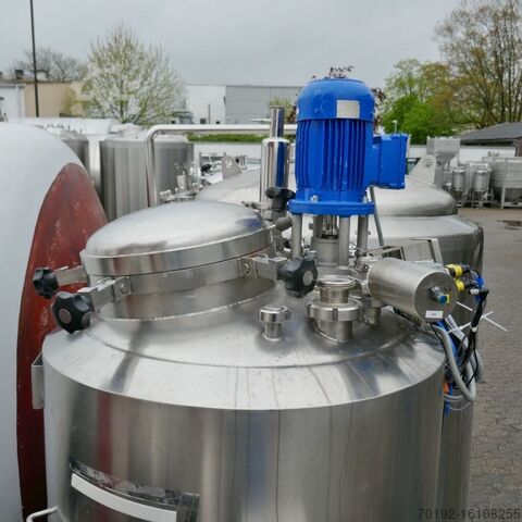 Нагреваемый/охлаждаемый сосуд под давлением объемом 530 литров из V4A с пропеллерной мешалкой  