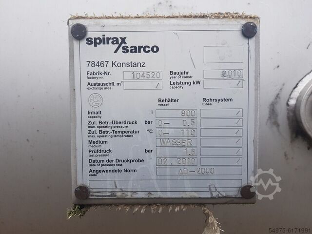 Бак из нержавеющей стали Бак под давлением  10571