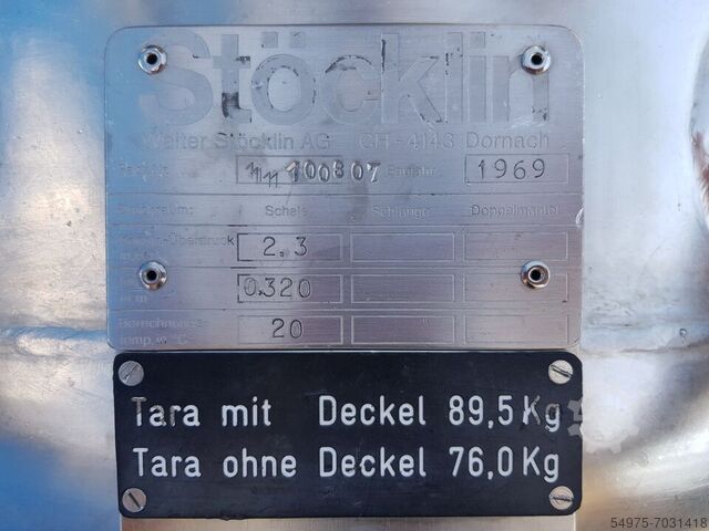 Резервуар из нержавеющей стали Резервуар под давлением  10622