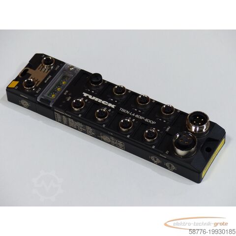 Компонент Терка Turck TBEN-L4-8DIP-8DOP Kompaktes Multiprotokoll-I/O-Modul für Ethernet