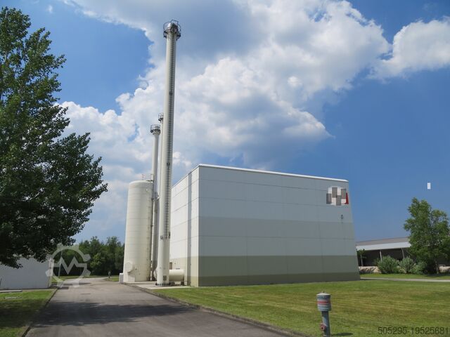 Блочно-модульная теплоэлектростанция (BHKW), электростанция (Genset) Blohm + Voss 12-Zylinder-Gas-Diesel-Motor