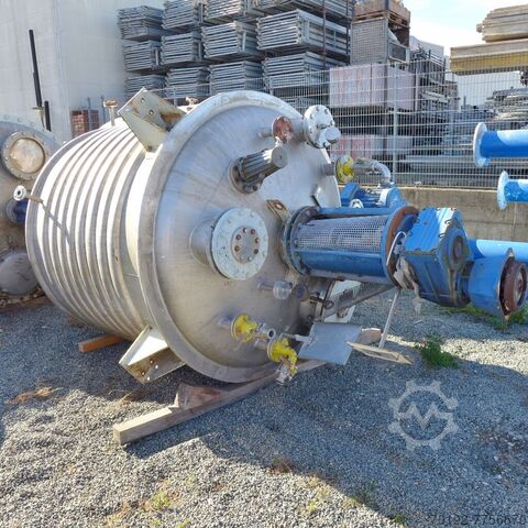 Нагреваемый/охлаждаемый сосуд под давлением объемом 5200 литров из V4A с балочной мешалкой  