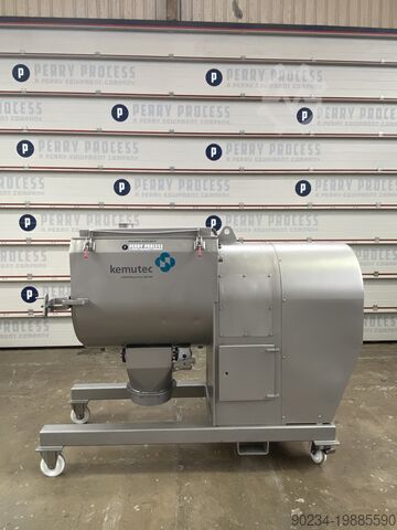 200-литровый ленточный смеситель Kemutec Kek модель 200EC из нержавеющей стали с рубашкой. KEMUTEC 200EC