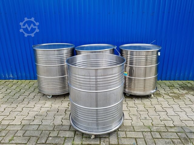 Контейнер для бочек из нержавеющей стали на роликах  