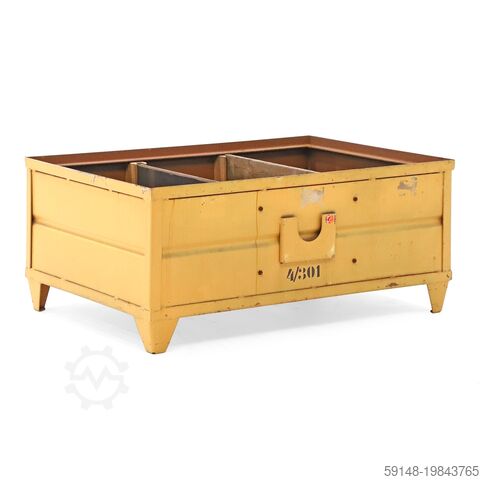 Б/у штабелируемые стальные ящики, прочная конструкция, штабелируются с 2 перегородками, Д: 1240, Ш: Kruizinga 98-7252GB