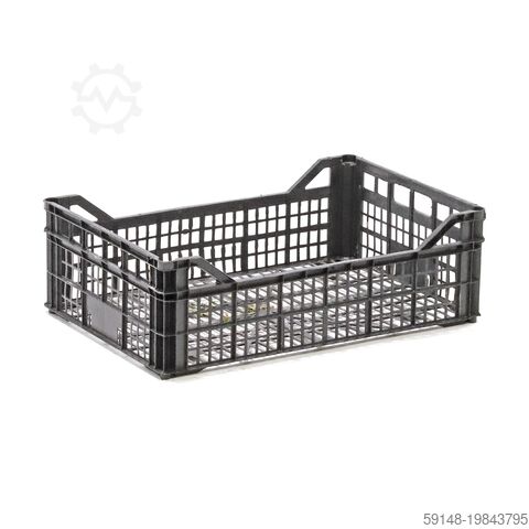 Евроконтейнеры б/у с перфорированными стенками и дном, Д: 600, Ш: 400, В: 190 (мм). 28 литров. Kruizinga 98-7329GB-PAL