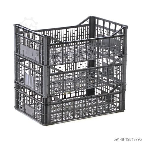 Евроконтейнеры б/у с перфорированными стенками и дном, Д: 600, Ш: 400, В: 190 (мм). 28 литров. Kruizinga 98-7329GB-PAL