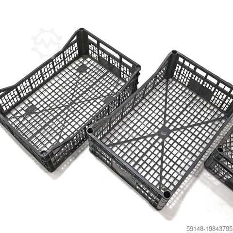 Евроконтейнеры б/у с перфорированными стенками и дном, Д: 600, Ш: 400, В: 190 (мм). 28 литров. Kruizinga 98-7329GB-PAL