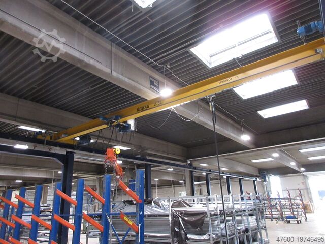 Kranhimmel мостовой кран, крановый путь, стальная конструкция Demag Portalkran Brückenkran + Stahlbau Kran Seilzug 2,5t 2500Kg L 44m x B 11,2m