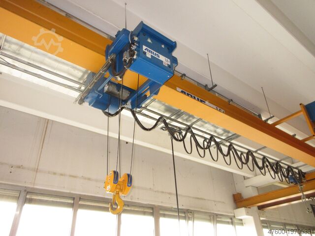 Кранхиммель мостовой кран + ходовая рельса ABUS Hallenkran Brückenkran Kran ELV Seilzug 1600Kg 1,6t B 9550mm Abuliner