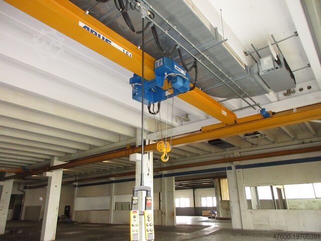 Кранхиммель мостовой кран + ходовая рельса ABUS Hallenkran Brückenkran Kran ELV Seilzug 1600Kg 1,6t B 9550mm Abuliner