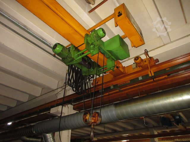 Кранхиммель мостовой кран + ходовая рельса Stahl Hallenkran Brückenkran Kran 3,2t Seilzug EL-B32 3200Kg 3,2t - Spur 9550mm