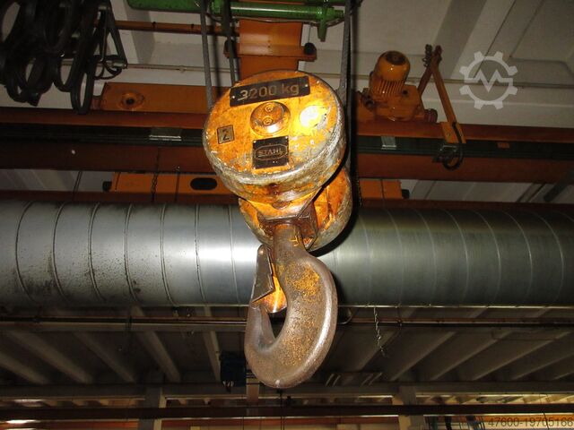 Кранхиммель мостовой кран + ходовая рельса Stahl Hallenkran Brückenkran Kran 3,2t Seilzug EL-B32 3200Kg 3,2t - Spur 9550mm