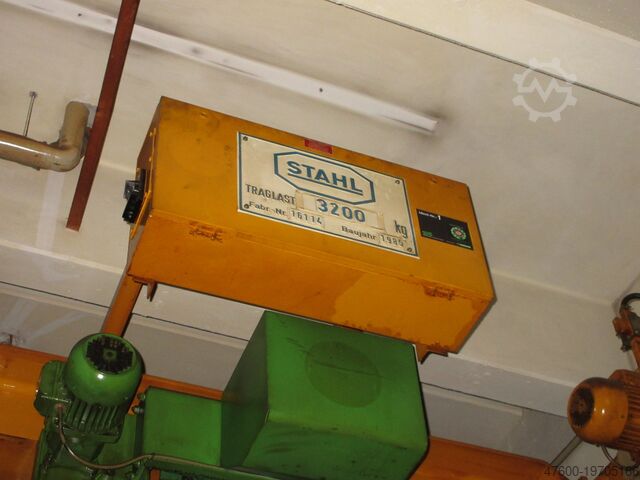 Кранхиммель мостовой кран + ходовая рельса Stahl Hallenkran Brückenkran Kran 3,2t Seilzug EL-B32 3200Kg 3,2t - Spur 9550mm