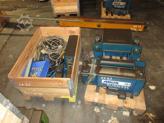 Кранхиммель мостовой кран + ходовая рельса ABUS Hallenkran Brückenkran Kran ELV 1600Kg 1,6t - Spur 9550mm