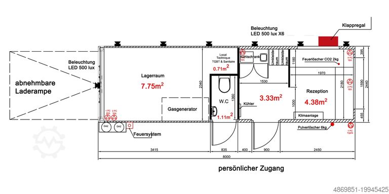 Живой контейнер  Werkstattcontainer Office Container