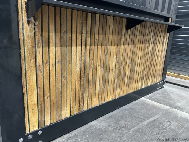 Живой контейнер Cafe Container / Bürocontainer / Baucontainer Modell IMBISS HOLZ