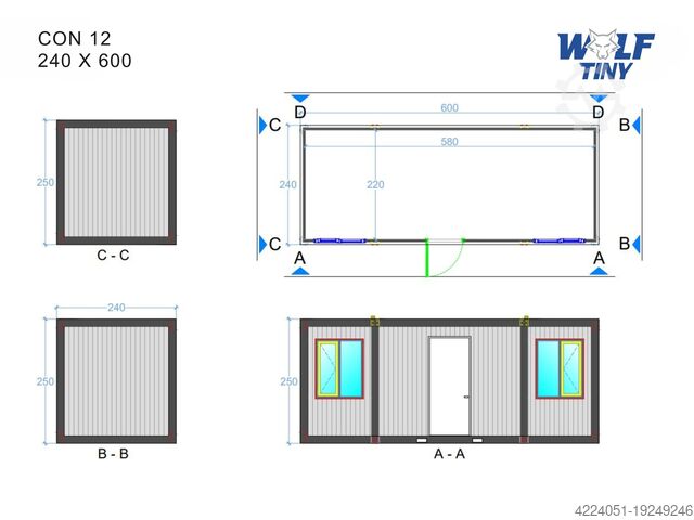 жилой контейнер Wolf Tiny Bürocontainer | Wohncontainer  Con-12
