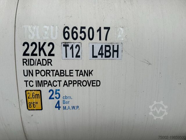 Контейнер для резервуара CIMC 20FT ISO / 25.020L-1-COMP. / L4BN / UN Portable...