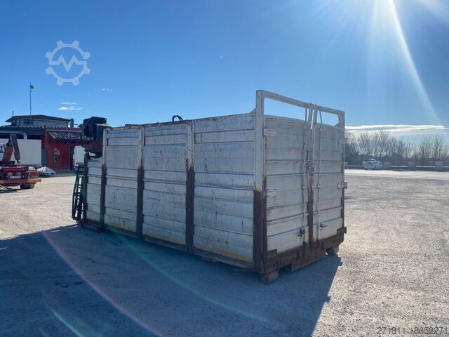 Контейнер с крюковым захватом  CONTAINER SCARRABILE USATO IN ALLUMINIO  A CIELO A