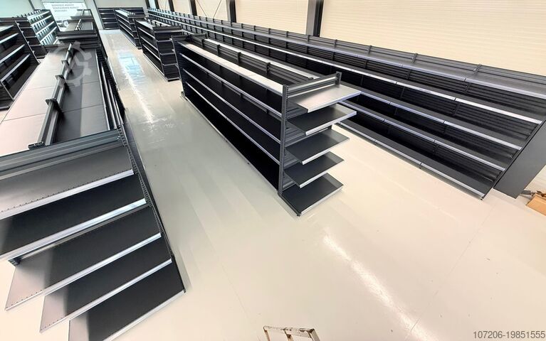 Торговые металлические стеллажи – настенные и гондольные Modern Expo 