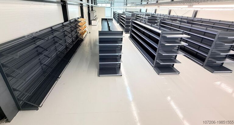 Торговые металлические стеллажи – настенные и гондольные Modern Expo 