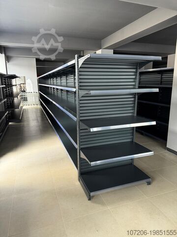 Торговые металлические стеллажи – настенные и гондольные Modern Expo 