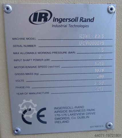 Винтовой компрессор R37IE-A Ingersoll-Rand R37IE-A