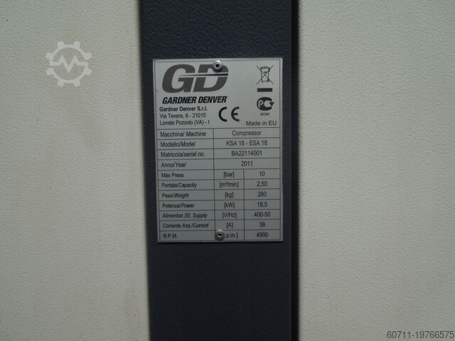 Винтовой компрессор GARDNER DENVER KSA18
