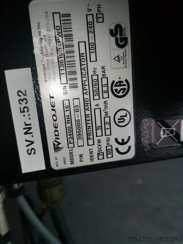 принтер с этикетировщиком Videojet P3400 RH 16