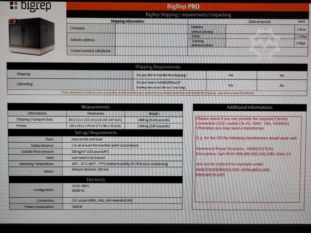 3D-принтер BigRep Pro