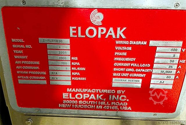 Линия розлива и упаковки Elopak S-PS80HA