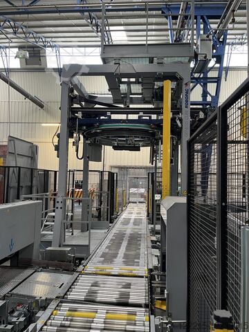 Паллетайзер и упаковщик Ocme Pegasus F450 (2014 г.) Ocme Palettierer & Wickler