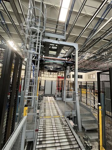 Паллетайзер и упаковщик Ocme Pegasus F450 (2014 г.) Ocme Palettierer & Wickler