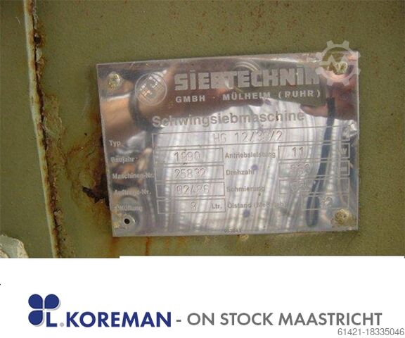Просеивающая машина Siebtechnik 12/30-2  