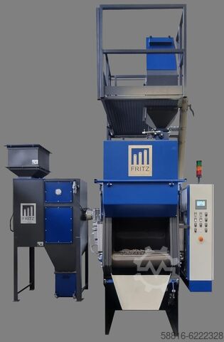 Дробеметная установка с желобчатым конвейером Oliver Fritz GmbH & Co. KG Schleuderrad Muldenband