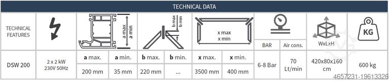 Сварочный аппарат с 2 головками Intelli mach DSW 200